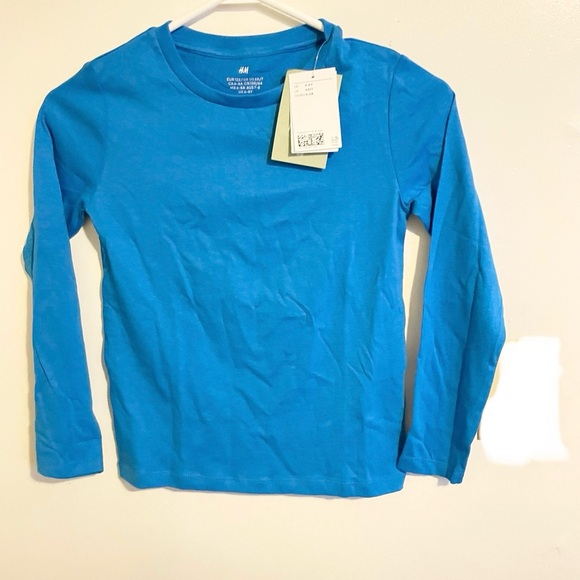 2 H&M Sz 6x/7 boys long sleeve t shirt blue - Picture 7 of 7
